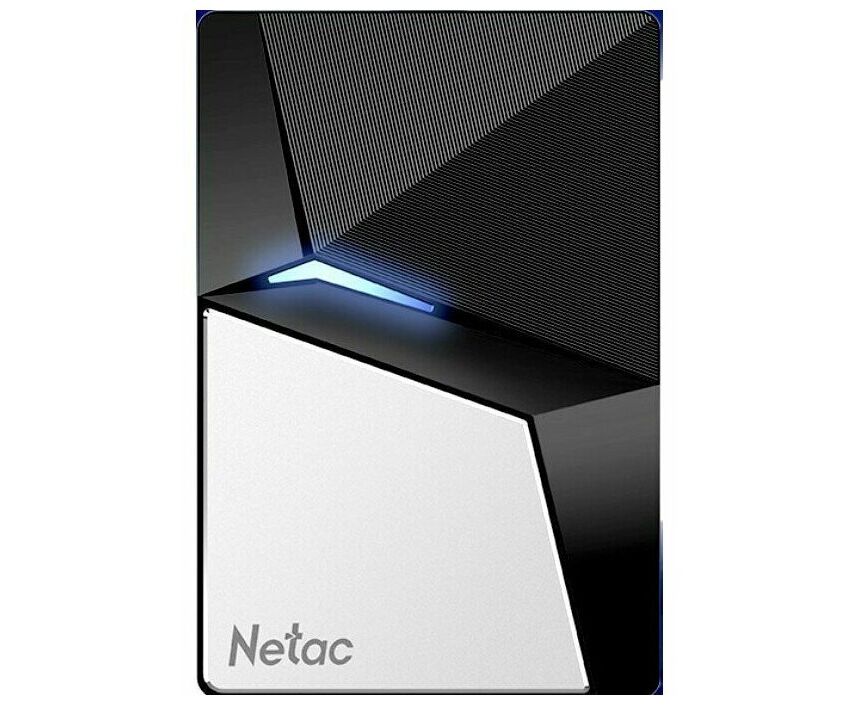 Внешний SSD Netac 480 GB Z7 S USB-C чёрный/серебро, USB 3.2