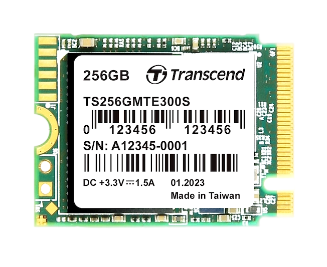 SSD Transcend MTE300 S (TS256 GMTE300 S) 256 GB 3 D TLC Nand, M.2 2230 ,PCI-E 4x R/W - 2000/950 MB/s