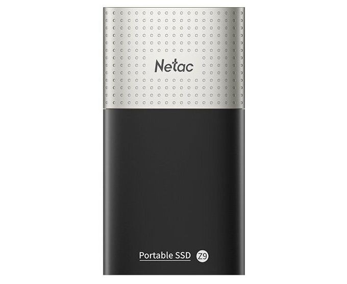Внешний SSD Netac 250 GB Z9 USB-C чёрный/серебро, USB 3.2