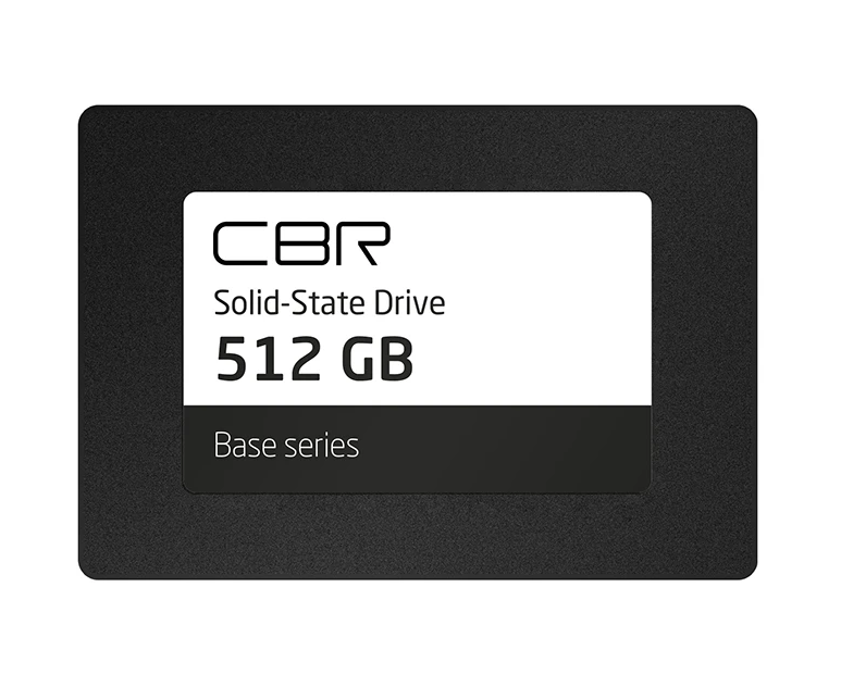 SSD CBR Base SSD-512 GB-2.5-BS24b, 512 GB, 2.5, SATA III 6 Gbit/s, 3 D TLC NAND, R/W speed up to 550/500 MB/s, TBW