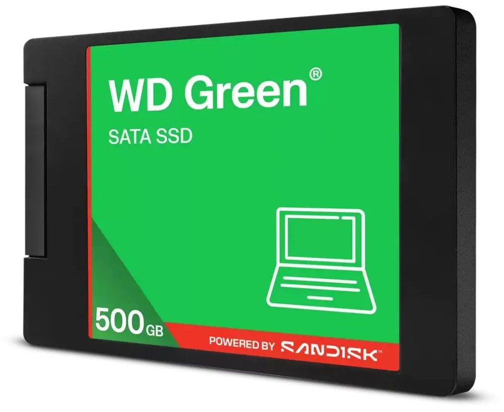 SSD WD Green WDS500 G5 G0 A 500 GB, 2.5", SATA III, R/W - 545/510 MB/s 3 D-NAND