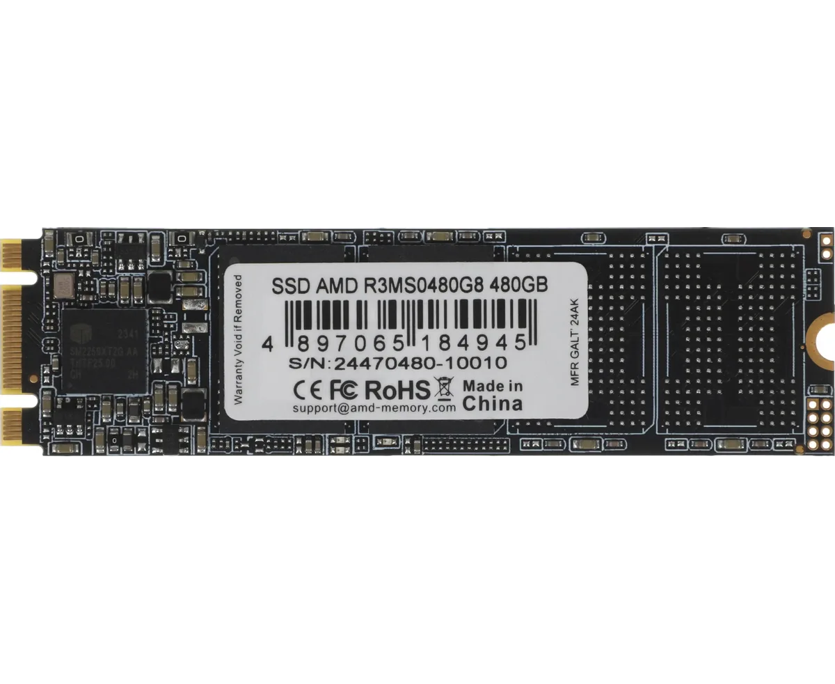 SSD AMD Radeon R3 MS0480 G8 480 GB SATA m SATA