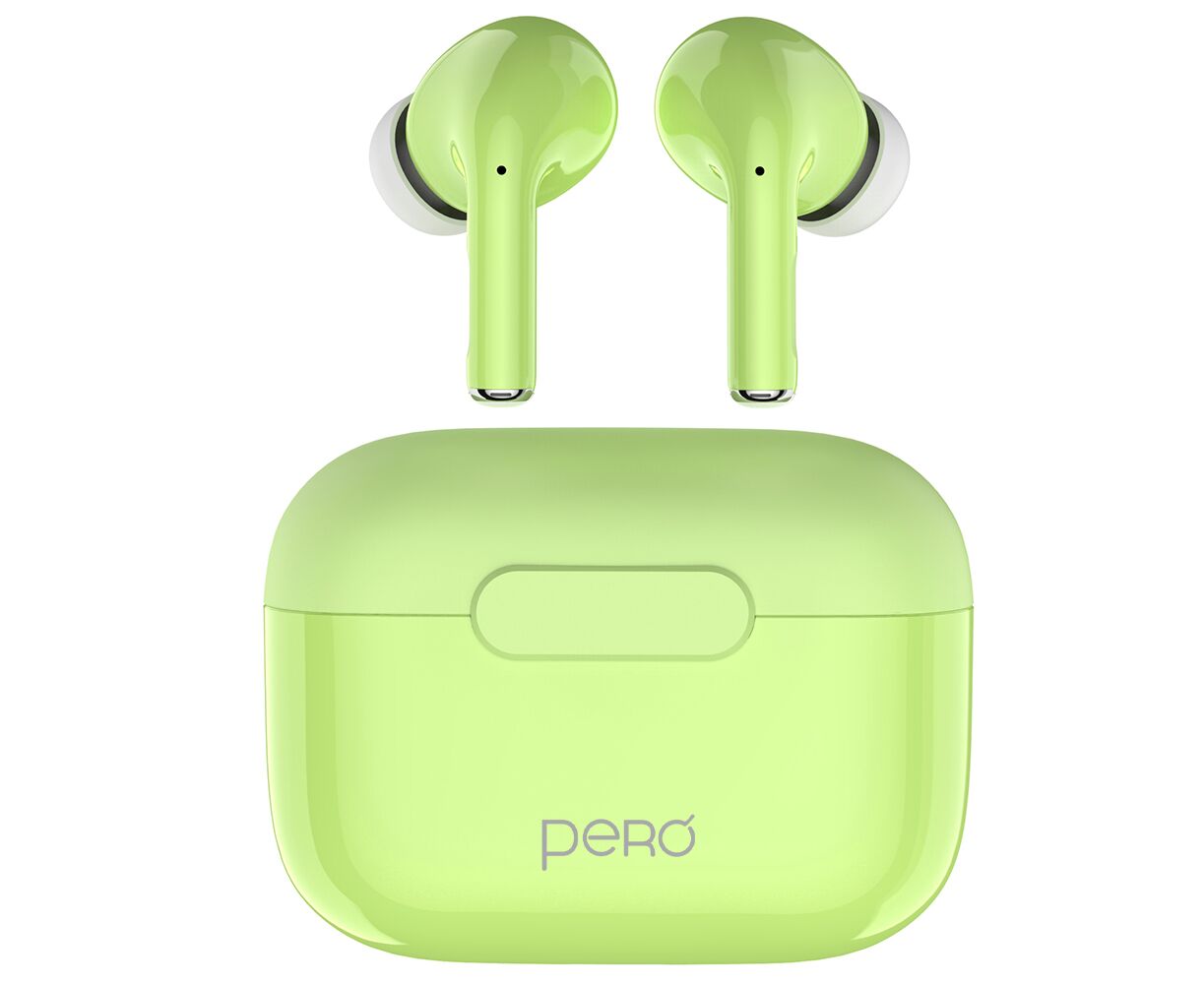 Беспроводные наушники PERO TWS06 COMFORT Green