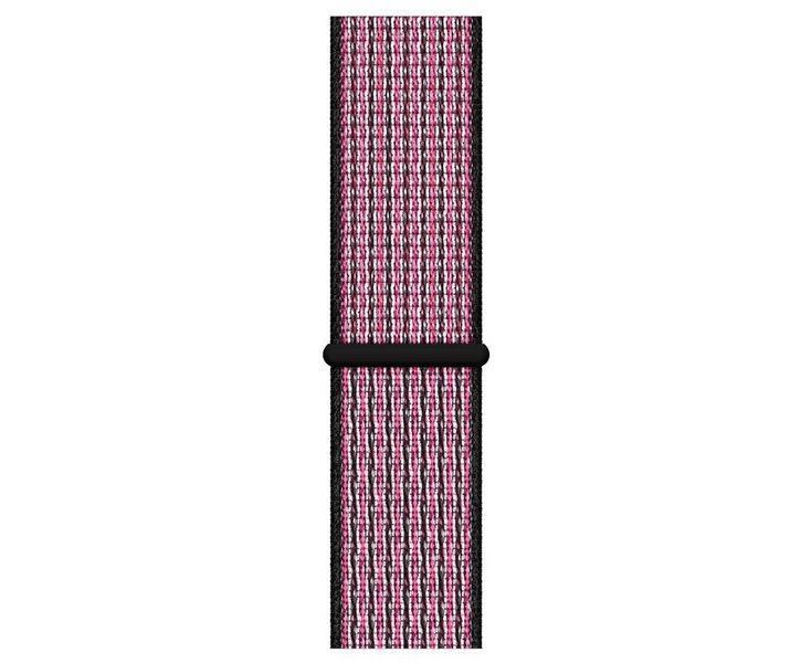 Ремешок Krutoff Nylon для Apple Watch 42/44mm (pink/black) 1