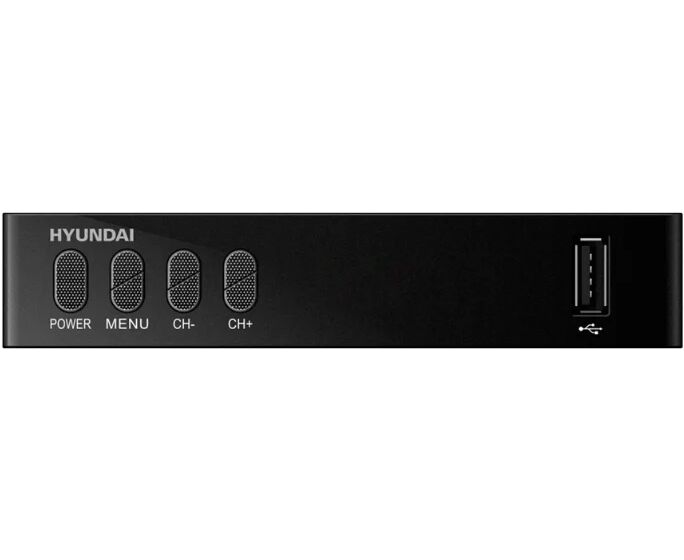 Ресивер DVB-T2 Hyundai H-DVB440 черный DVB-T, DVB-T2, IPTV