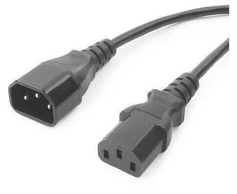 Кабель питания сист.блок-монитор Cablexpert PC-189-10, 3.0м, C13-C14, 6 А, черный, с заземлением (UPS)