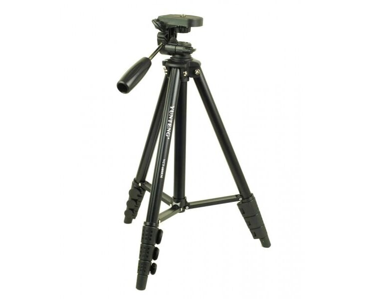 Штатив-трипод YUNTENG VCT-680, напольный, 42,5 - 143 см, черный