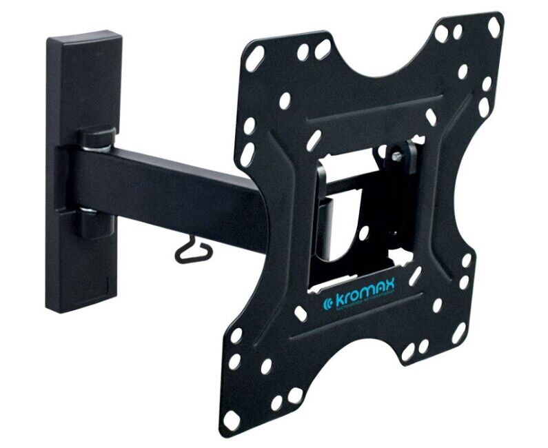 20"-43" Кронштейн Kromax OPTIMA-213 Наклонно-поворотный, черный до 30кг Vesa 200x200