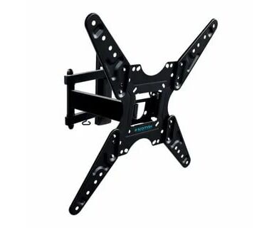 20"-55" Кронштейн Kromax OPTIMA-414 black Наклонно-поворотный max 30 кг. 5 ст св., нак. +5° -12°, пов. 180°, от ст. 64-415 мм., max VESA 400x400 мм