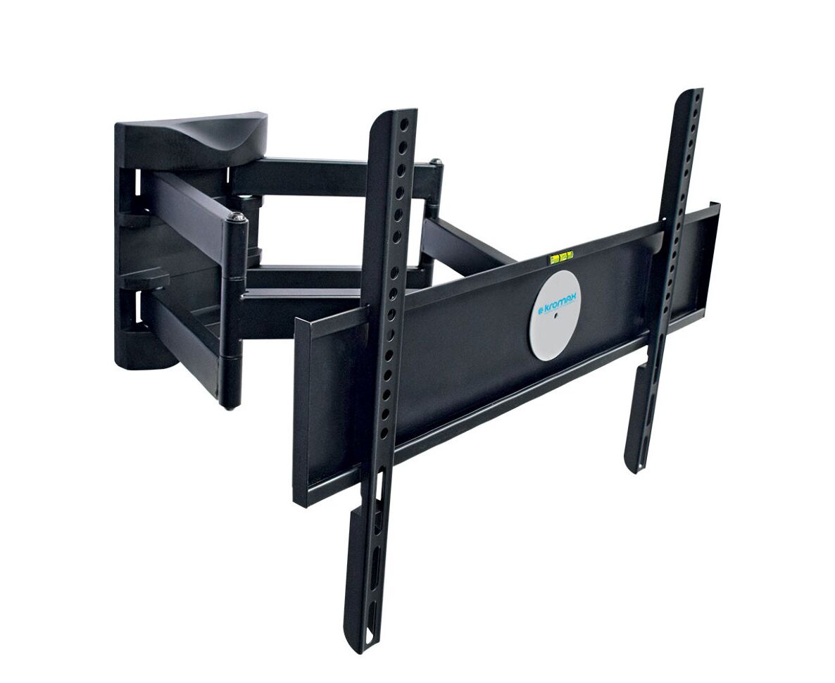 26"-55" Кронштейн Kromax ATLANTIS-55 black Наклонно-поворотный max 45 кг. 4 ст св., нак. ±10°, пов. 160°, от ст. 70-480 мм., max VESA 600x400 мм.