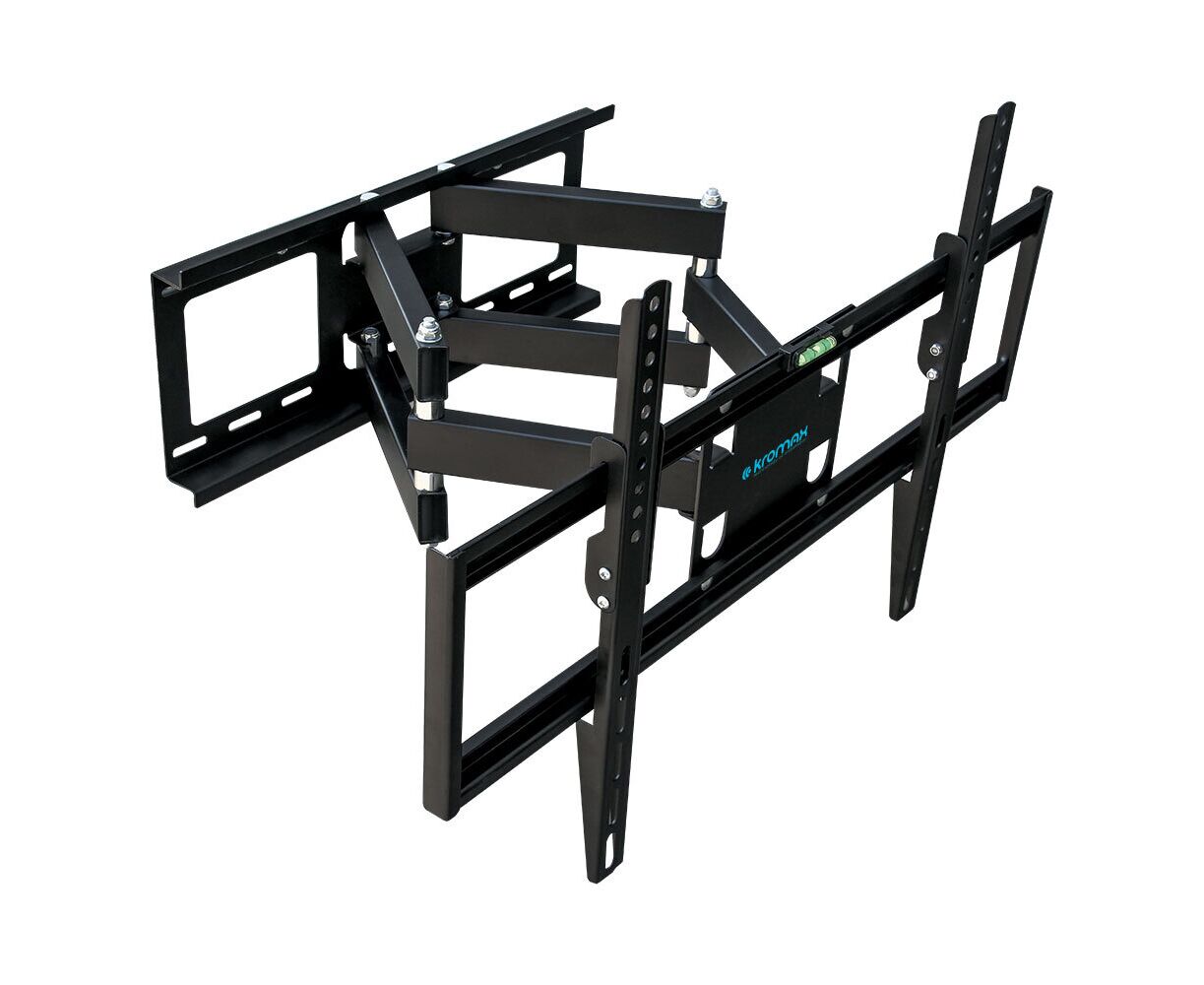32"-65" Кронштейн Kromax OPTIMA-409 black Наклонно-поворотный max 45 кг. 4 ст св., нак. 0° -10°, пов. 160°, от ст. 66-440 мм., max VESA 600x400 мм.