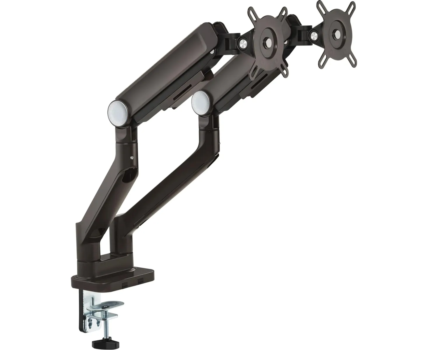 Кронштейн для мониторов Ultramounts UM733 BR черный/коричневый 17"-32" макс.8кг крепление к столешнице поворот и наклон