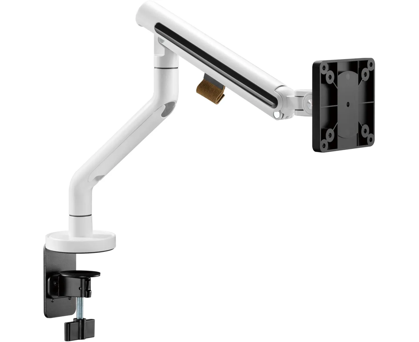 Кронштейн для мониторов Ultramounts UM725 W белый 17"-32" макс.9кг крепление к столешнице поворот и наклон