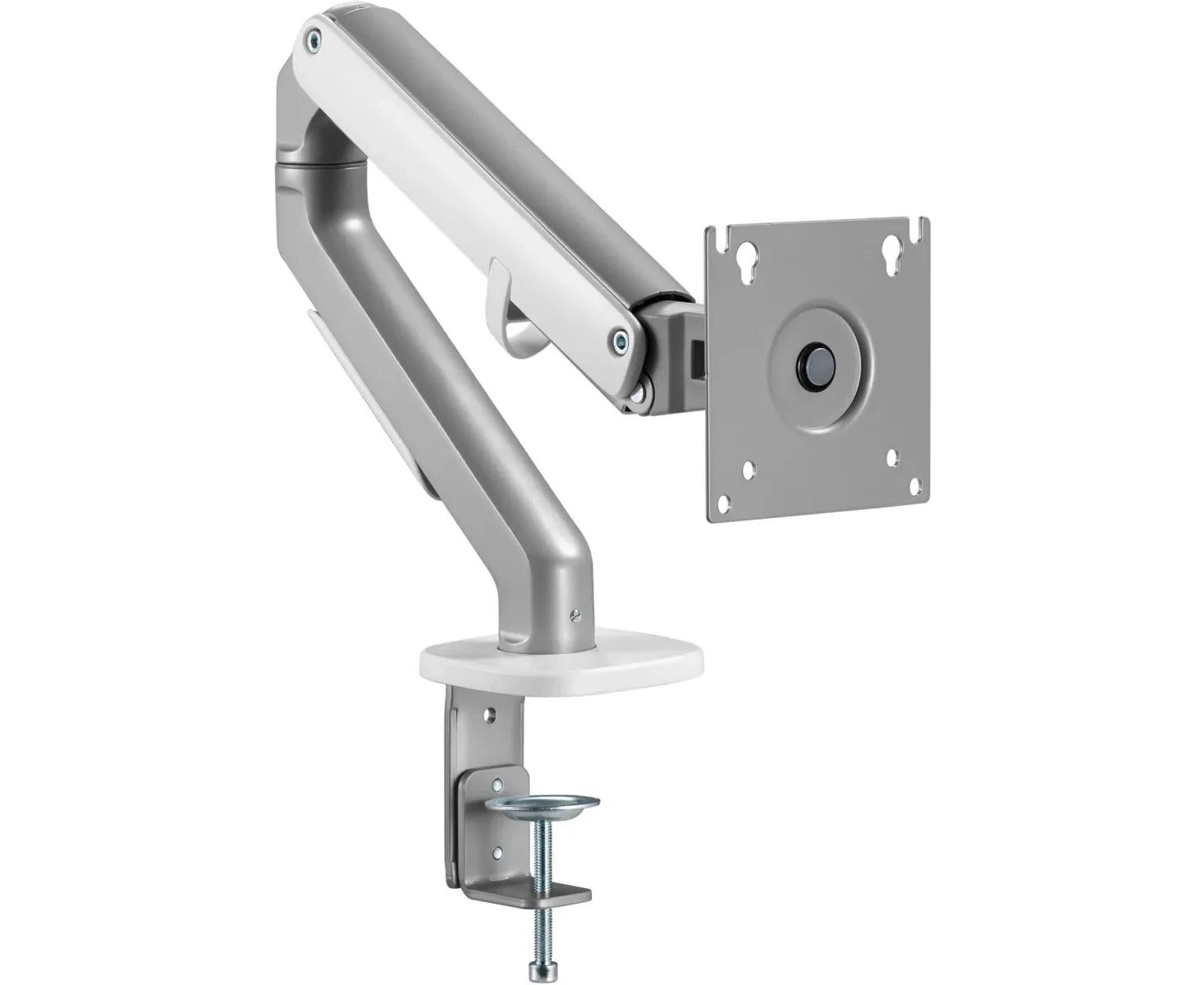 Кронштейн для мониторов Ultramounts UM734 SIL серый/серебристый 17"-27" макс.7кг крепление к столешнице поворот и наклон