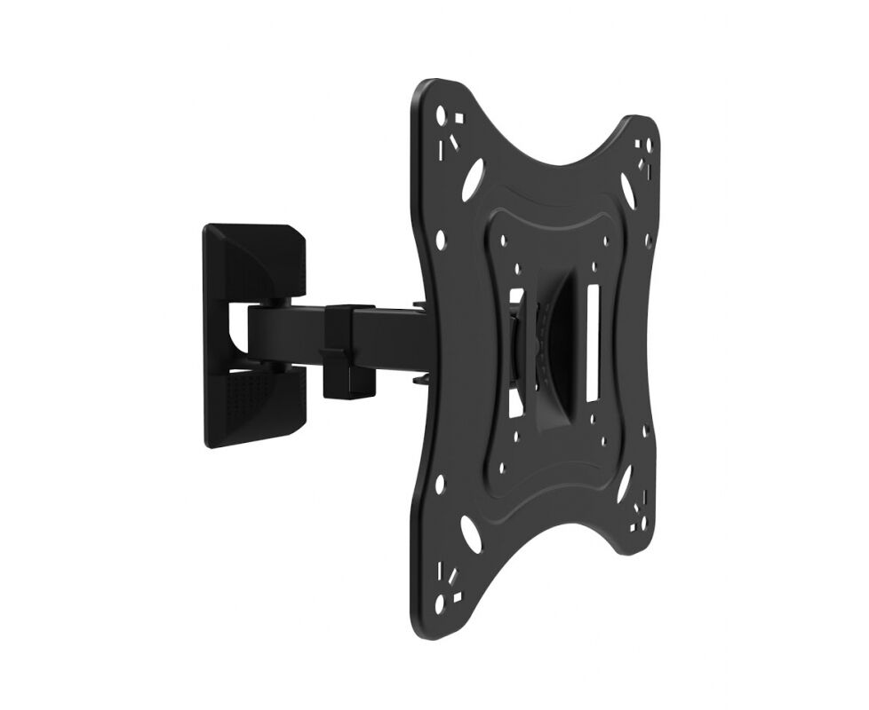 13"-42" Кронштейн I Tech LCD22 B Наклонно-поворотный Чёрный Нагрузка: до 20 кг Наклон: ＋20°～-20° Поворот: 90 град Отступ от стены: 82~195 мм VESA: 200x200