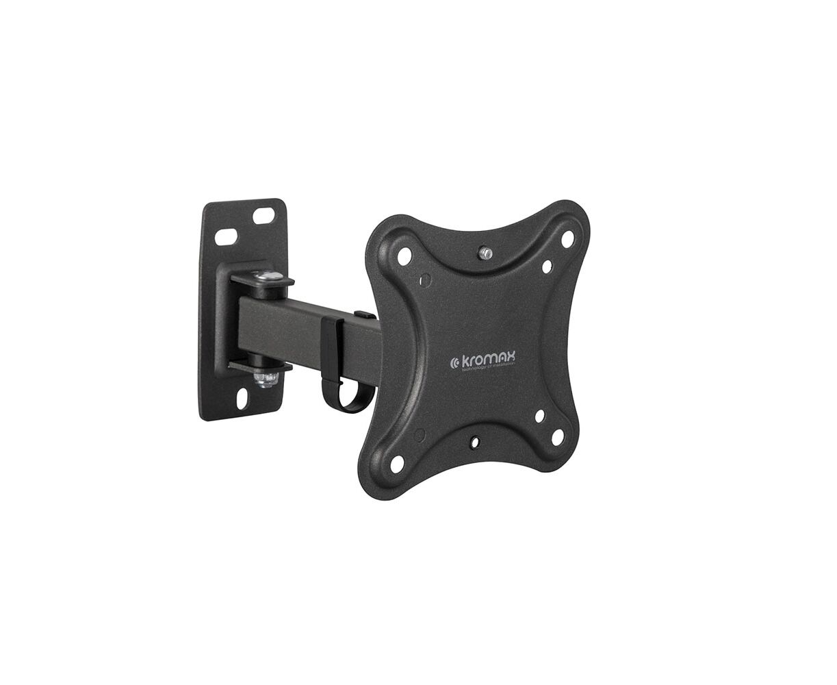 Кронштейн Kromax CORBEL-2 black, 10 шт/уп. Кр. стал. наст. для TV 10"-34", max 25 кг, 4 ст св., нак. +5°-12°,