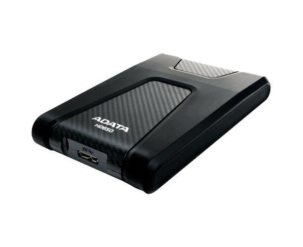 HDD ext 2.5" 1.0 TB USB3.1 ADATA Dash Drive Durable HD650, ударопрочный, чёрный (AHD650-1 TU31-CBK) Anti-shock Silicone, Scratchproof
