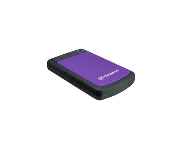 HDD ext 2.5" 1.0 TB USB3.0 Transcend Store Jet 25 H3, прорезиненный, чёрный/фиолетовый (TS1 TSJ25 H3 P) военный стандарт MIL-STD-810 F 516.5
