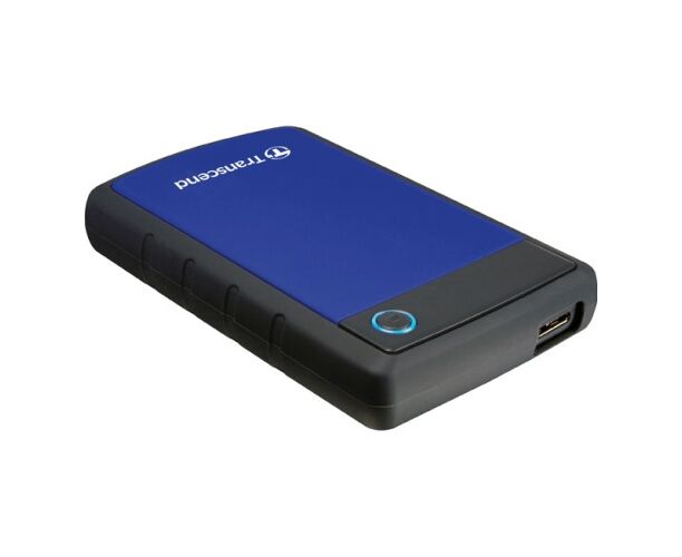 HDD ext 2.5" 1.0 TB USB3.0 Transcend Store Jet 25 H3, прорезиненный, синий (TS1 TSJ25 H3 B)