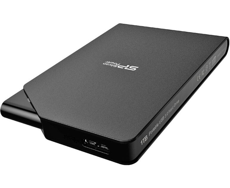 HDD ext 2.5" 1.0 TB USB3.0 Silicon Power Stream S03, чёрный (SP010 TBPHDS03 S3 K)