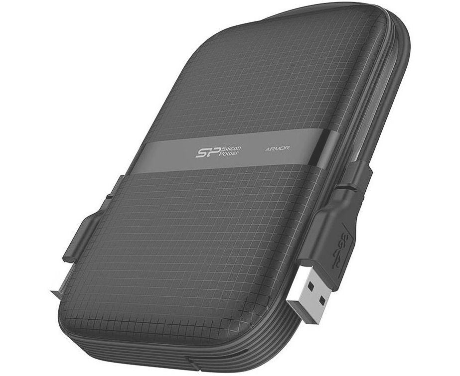 Внешний HDD Silicon Power Armor A60 (SP010 TBPHDA60 S3 A), 1 TB 2.5", USB 3.2, Черный