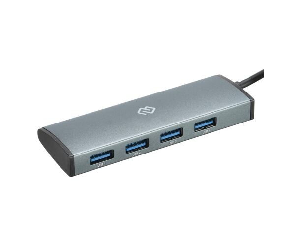 Разветвитель USB-C Digma HUB-3 U3.0 С-UC-G 4порт. серый