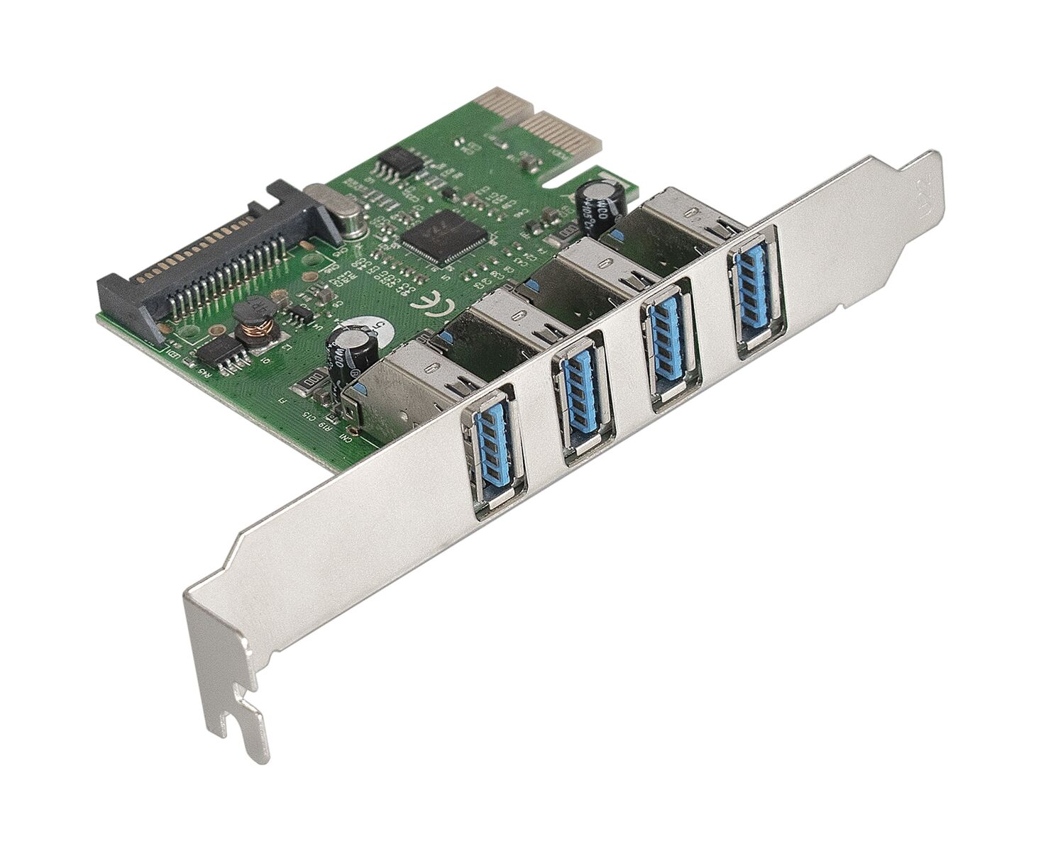 Контроллер Exegate EXE-314 EX283716 RUS PCI-E 2.0, 4*USB3.0 ext, разъем доп.питания (OEM)