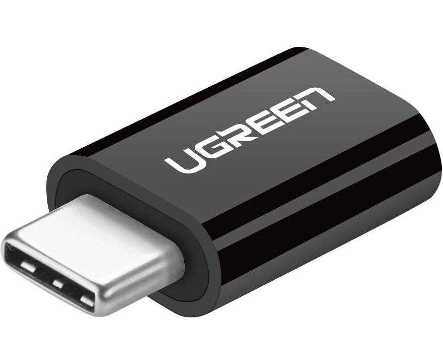 Адаптер U Green US157 (30391) USB-C to Micro USB Adapter черный