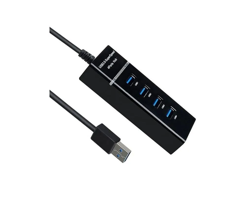 USB-Хаб (концентратор) KS-is KS-728 1x USB 3.0 3x USB 2.0 F в USB 3.0 Type A M 1.2м
