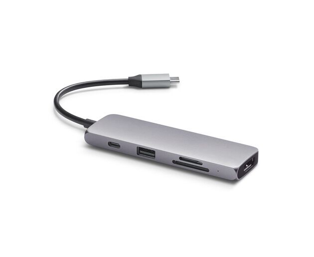 USB-хаб Satechi USB-C Multiport Pro для Macbook с портом USB-C серый космос