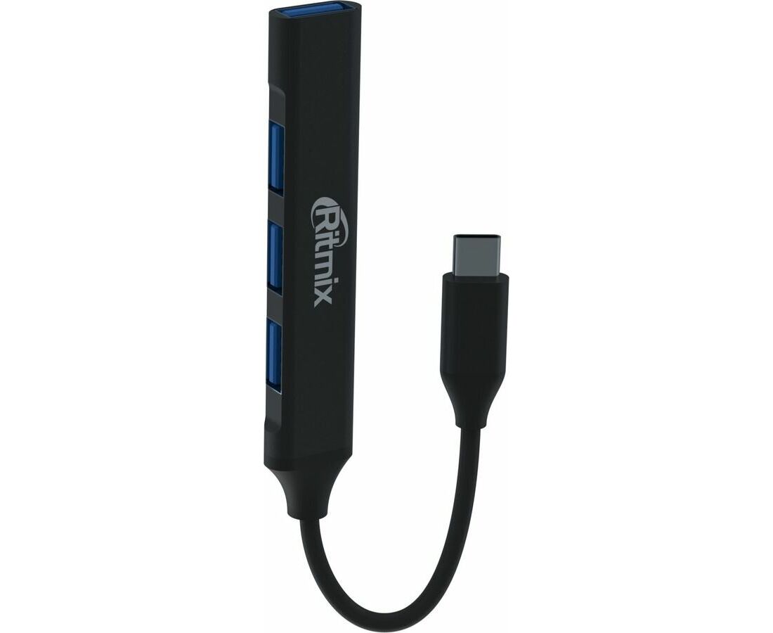USB-hub Ritmix CR-4401 серый