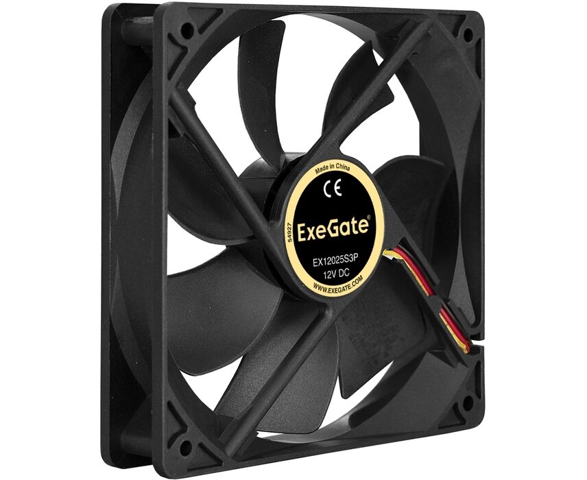 Вентилятор Exe Gate Mirage-S EX166176 RUS 120x120x25, 1200 RPM, 25d B, 3pin