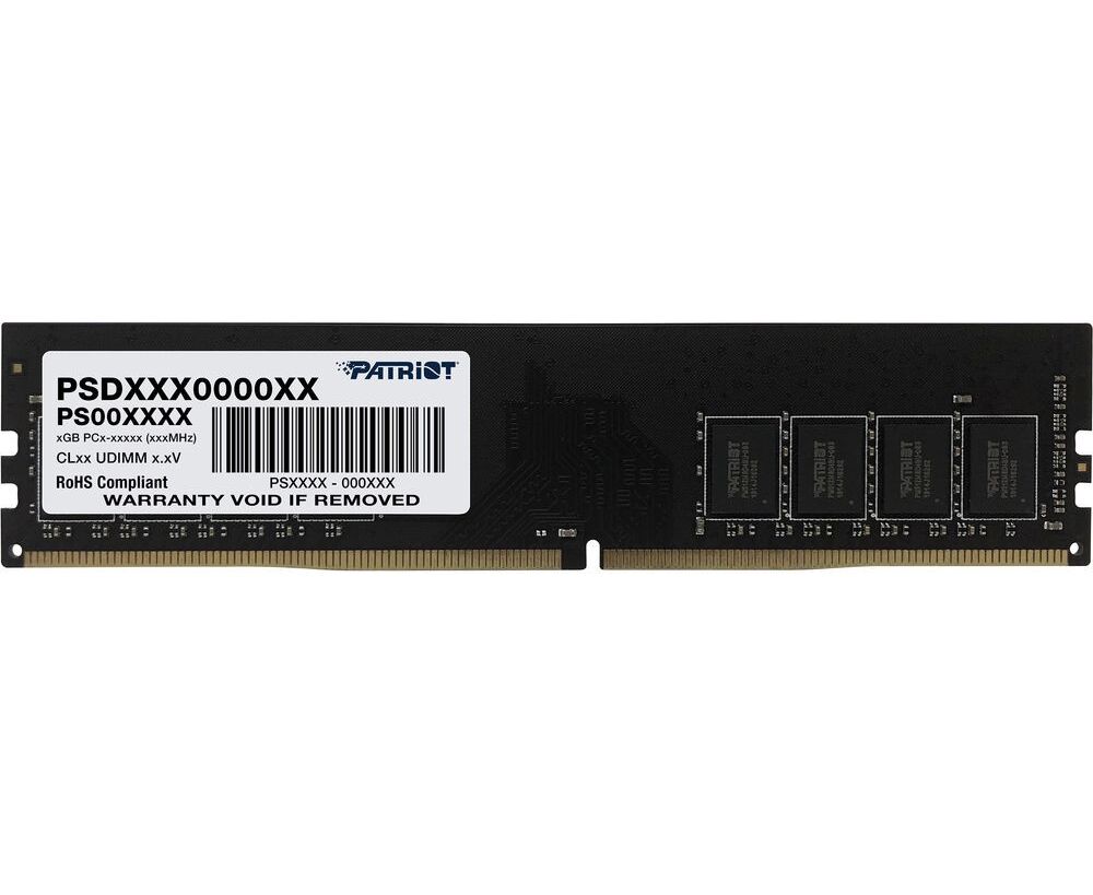 ОЗУ PATRIOT PSD416 G320081 Signature Line DDR4 Module capacity 16 Гб 3200 МГц Множитель частоты шины 22 1.2 В