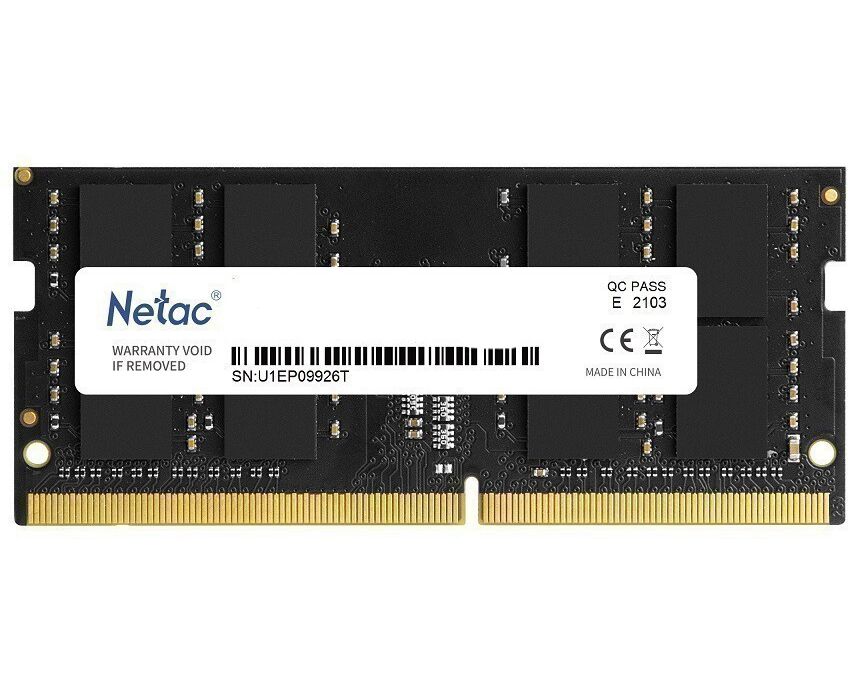 ОЗУ Netac Basic NTBSD4 N32 SP-08 SO-DIMM DDR4 8 GB 3200 M Hz CL22 1.2 V