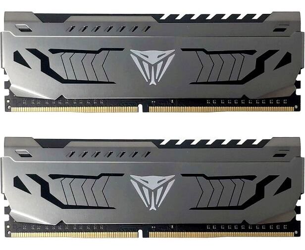 RAM 32 GB (2x16 GB) DDR4-3200 PC4-25600 Patriot Viper 4 Steel, CL16, 1.35 V, Dual Rank, retail (PVS432 G320 C6 K)