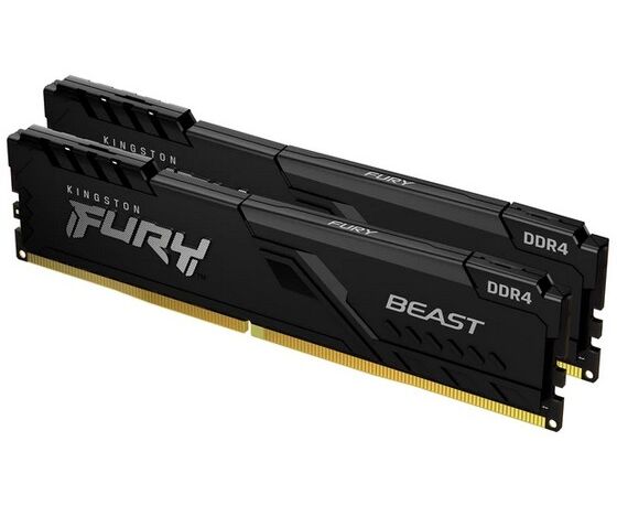 ОЗУ Kingston 64 GB 3200 M Hz DDR4 CL16 DIMM (Kit of 2) Fury Beast Black KF432 C16 BBK2/64