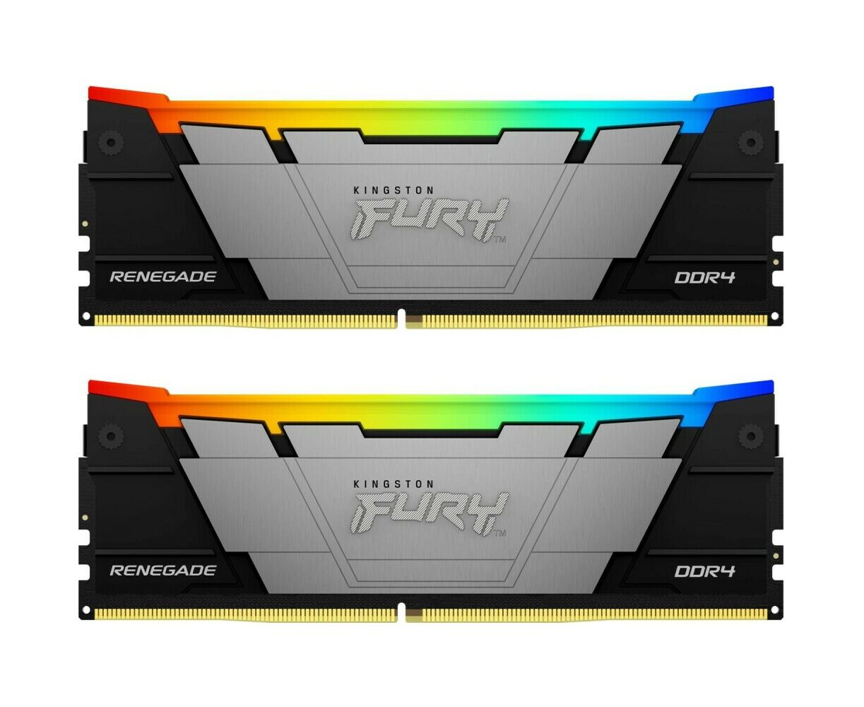ОЗУ Kingston Fury Renegade RGB KF432 C16 RB12 AK2/32 32 GB3200 MT/s DDR4 CL16 DIMM (Kit of 2)1 Gx8