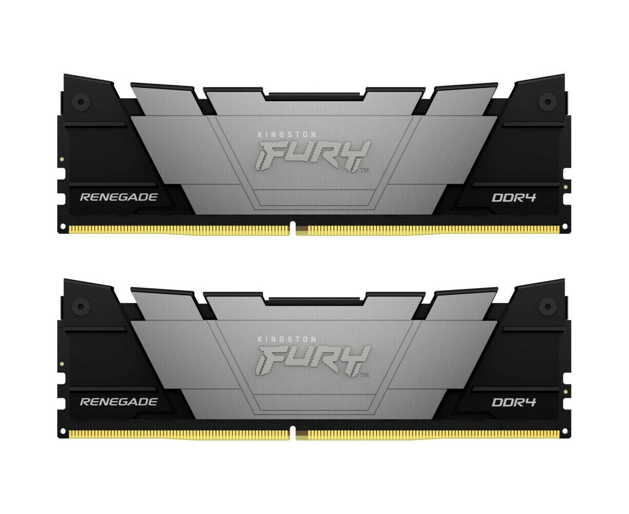 ОЗУ Kingston Fury Renegade Black KF432 C16 RB12 K2/32 32 GB3200 MT/s DDR4 CL16 DIMM (Kit of 2)1 Gx8 Fury Renegade Black