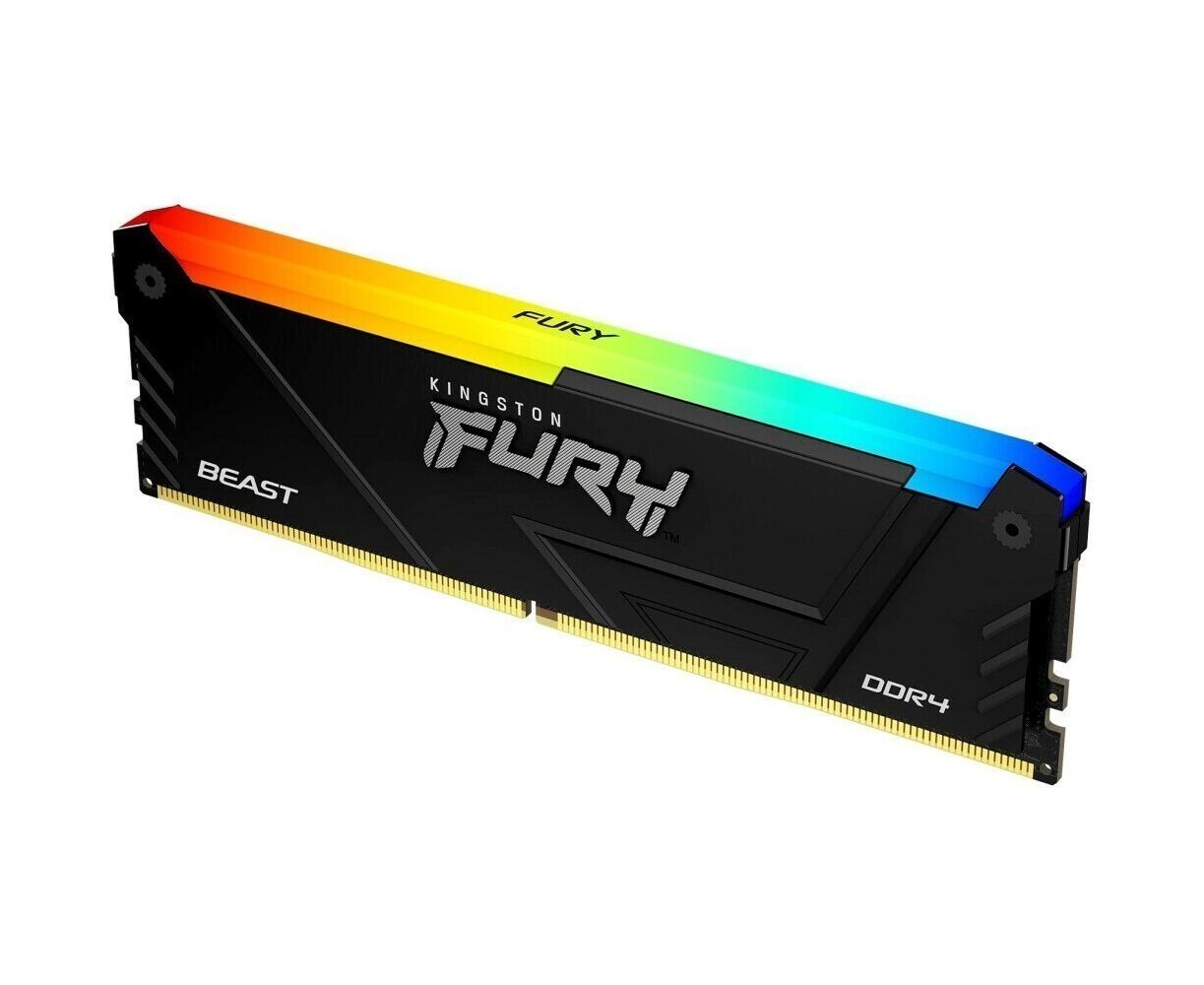 ОЗУ Kingston Fury Beast Black RGB XMP KF432 C16 BB2 A/16 16 GB DDR4 3200 M Hz DIMM CL16, 1.35 V 288-pin Non-ECC