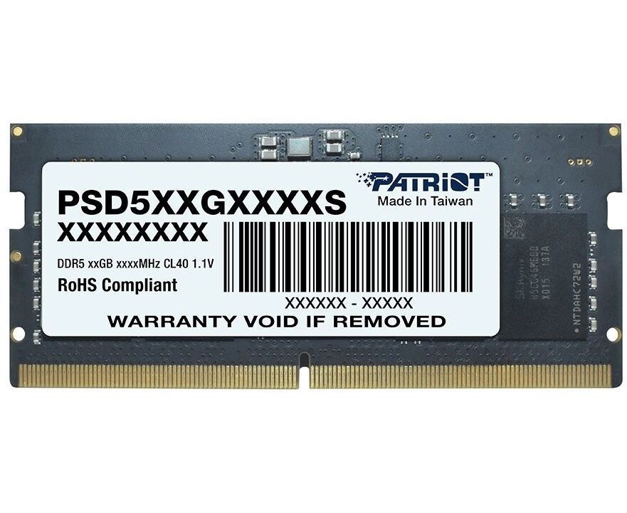 ОЗУ Patriot (PSD532 G48002 S) DDR5 32 Gb 4800 M Hz PC5-38400 CL40 SO-DIMM 260-pin 1.1 В dual rank