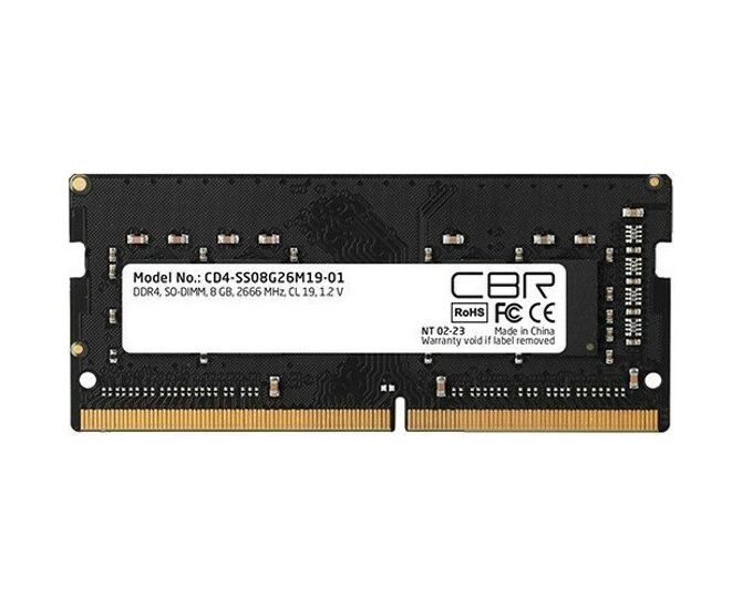 CBR DDR4 SODIMM 8 GB CD4-SS08 G26 M19-01 PC4-21300, 2666 M Hz, CL19, 1.2 V