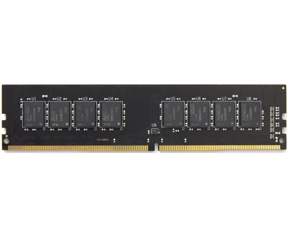 ОЗУ DDR4 8 Gb 2400 M Hz AMD R748 G2400 U2 S-UO OEM PC4-19200 CL16 DIMM 288-pin 1.2 В