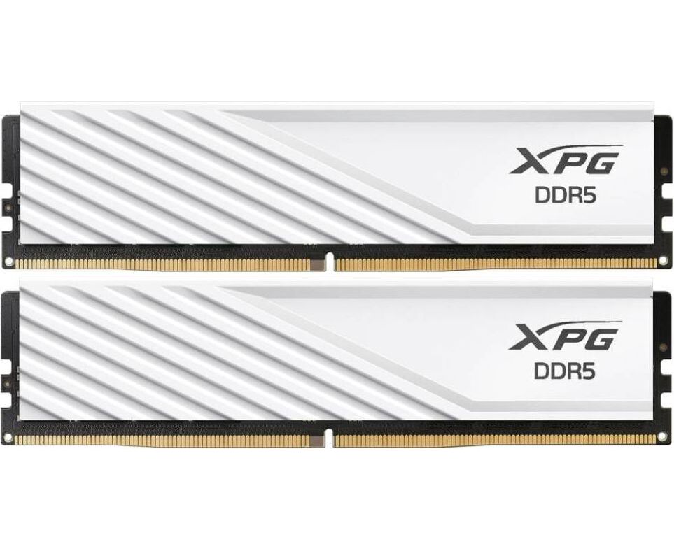 ОЗУ ADATA XPG Lancer Blade AX5 U6000 C3016 G-DTLABWH DDR5 32 Гб Module capacity 16 Гб Количество 2 6000 МГц Радиатор Множитель частоты шины 30 1.35 В