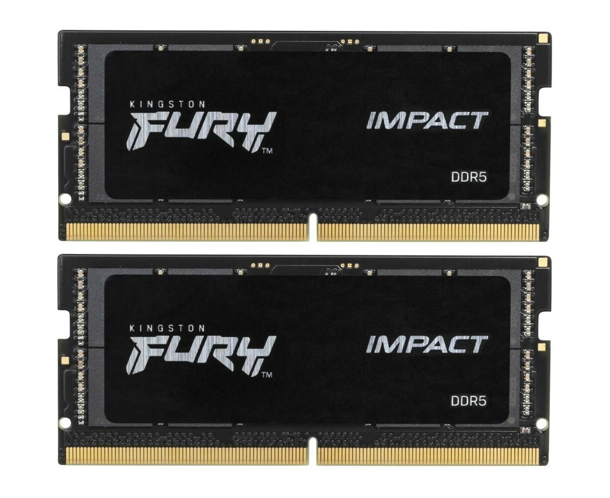 ОЗУ Kingston Fury Impact (KF564 S38 IBK2-32) SO-DIMM DDR 5 DIMM 32 Gb PC44800, 5600 Mhz, CL38 (Kit of 2) (retail)