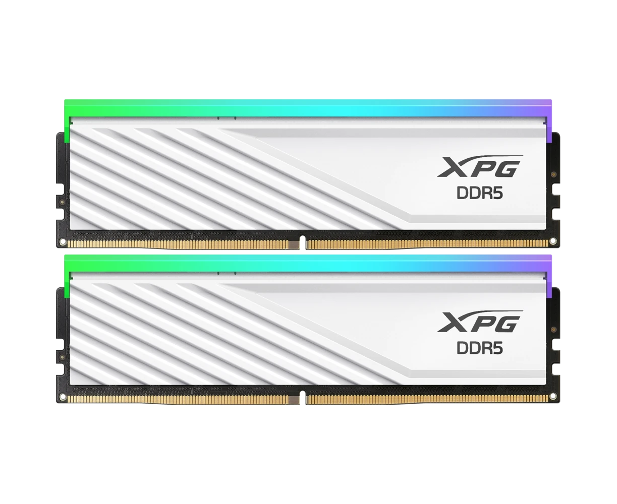 ОЗУ ADATA XPG Lancer Blade RGB white (AX5 U6000 C3416 G-DTLABRWH) 32 GB DDR5 RGB 6000 (PC5 48000) DIMM kit 2*16, 1.35 V, CL34