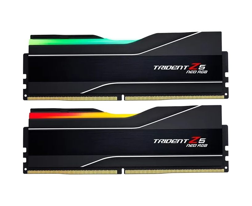 ОЗУ G.SKILL Trident Z5 Neo RGB (F5-6000 J2836 G16 GX2-TZ5 NR) 32 GB (2x16 GB) 6000 M Hz DDR5 CL28 (28-36-36-96) 1.40 V