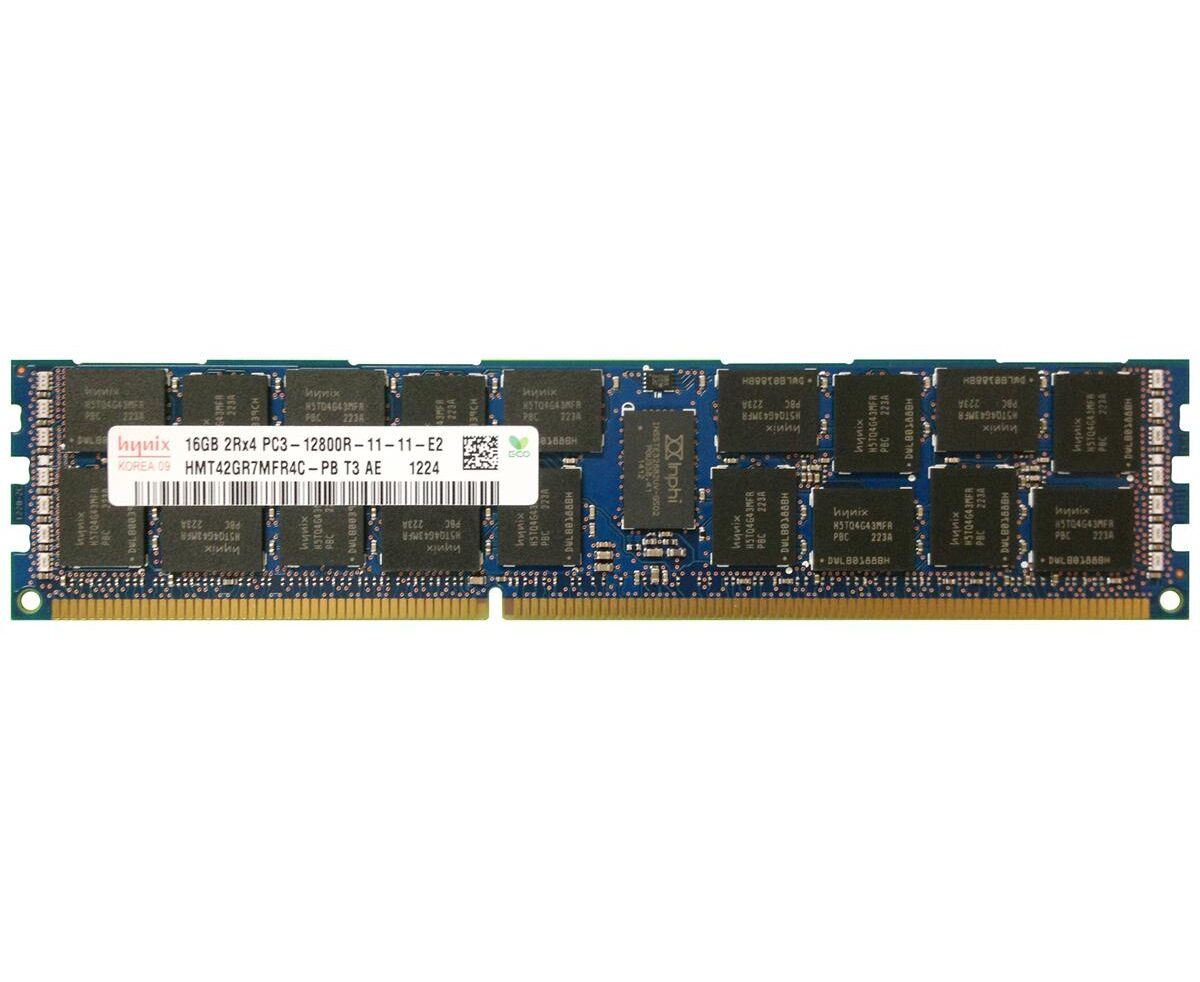 Модуль памяти DDR3 DIMM 16 Гб 1600 M Hz ECC Registered 2 Rx4 CL11, Hynix Original, RTL