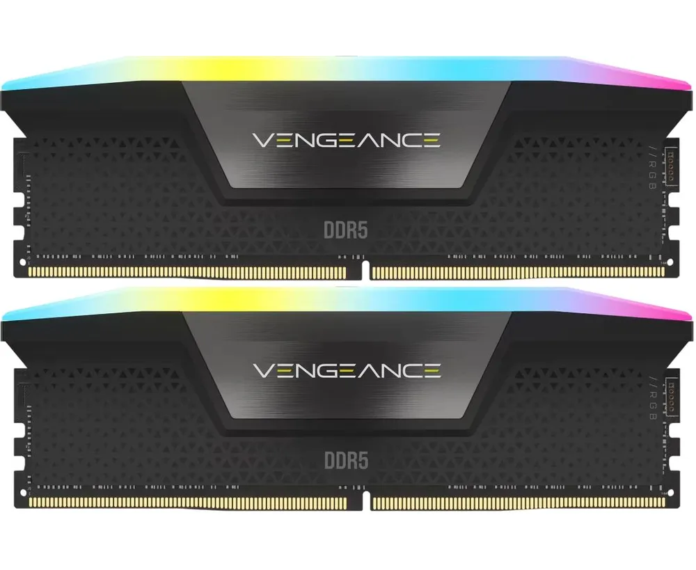 ОЗУ CORSAIR Vengeance RGB CMH128 GX5 M2 B6400 C42 128 GB (2 x 64 GB) 288-Pin PC RAM DDR5 6400 (PC5 51200)