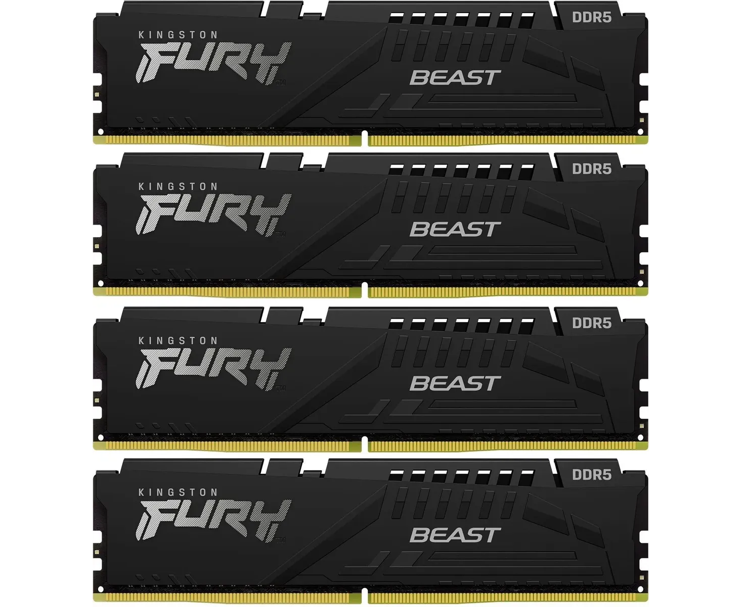 ОЗУ Kingston Fury Beast KF556 C40 BBK4-64 DDR5 - 4x 16 ГБ 5600 МГц, DIMM, Ret