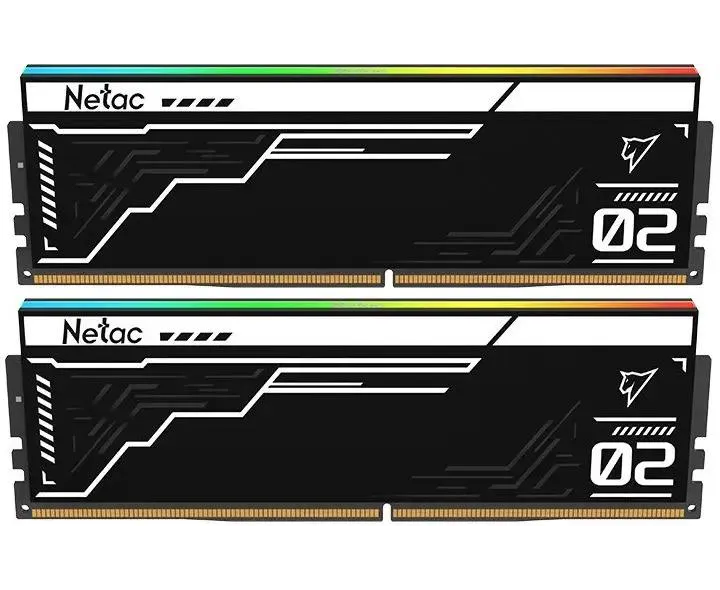 ОЗУ Netac Shadow II RGB NTS2 D5 P64 DP-32 K, DDR 5 DIMM 32 Gb (16 Gbx2) 6400 Mhz, C32